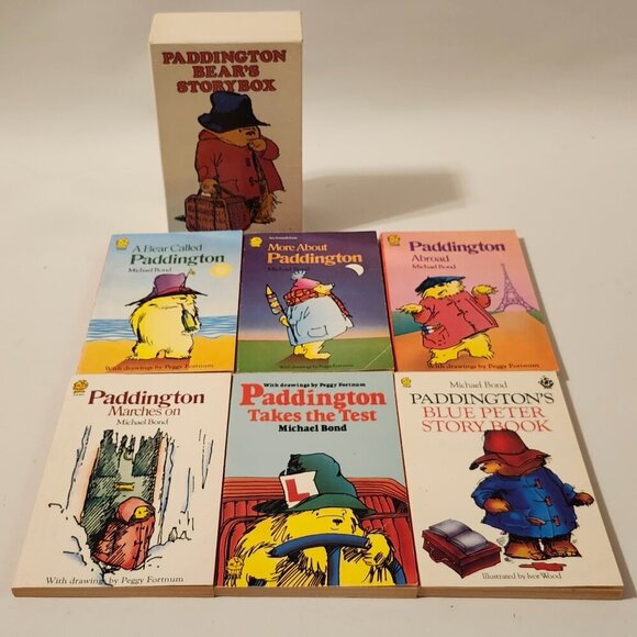 VINTAGE PADDINGTON BEAR'S STORYBOX GIFT SET of 6 Stories - Picture 1 of 6